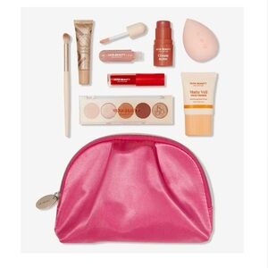 Ulta Beauty 9-Piece Deluxe Sample Makeup Set w/ Pink Cosmetic Bag